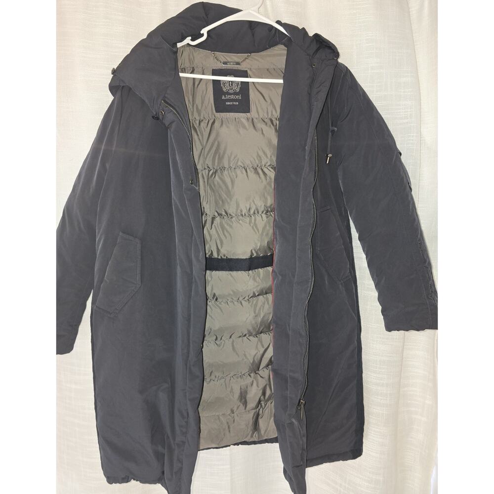 A.testoni Down Jacket In Navy Excellent Condition Men Size S